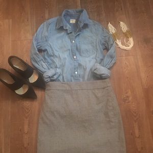 Gap Button-up Jean Shirt Size XS